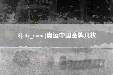 邵阳奥运中国金牌几枚
