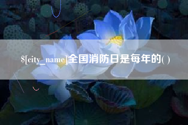 邵阳全国消防日是每年的( )