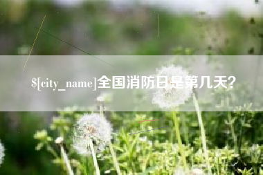 邵阳全国消防日是第几天？