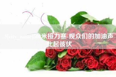 邵阳500米接力赛-观众们的加油声此起彼伏