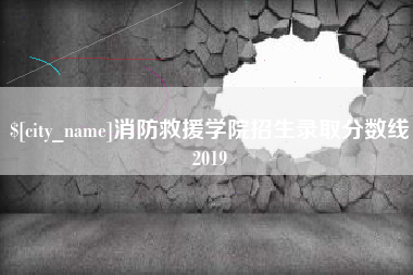 邵阳消防救援学院招生录取分数线2019