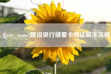 邵阳建设银行储蓄卡司法解冻流程