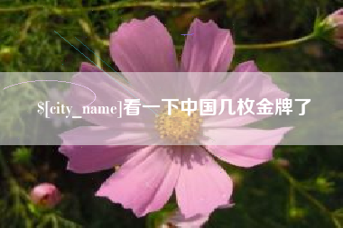 邵阳看一下中国几枚金牌了