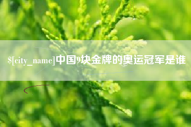 邵阳中国9块金牌的奥运冠军是谁