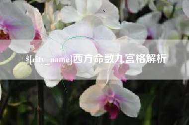 邵阳西方命数九宫格解析