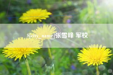 邵阳张雪峰 军校