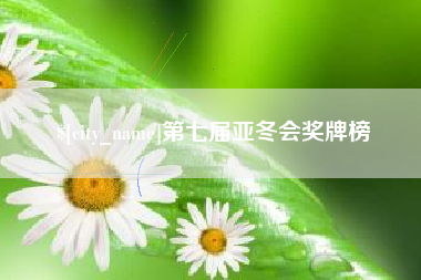 邵阳第七届亚冬会奖牌榜