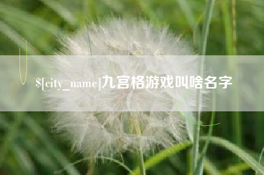 邵阳九宫格游戏叫啥名字