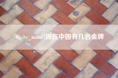 邵阳现在中国有几名金牌