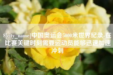 邵阳中国奥运会5000米世界纪录-在比赛关键时刻需要运动员能够迅速加速冲刺