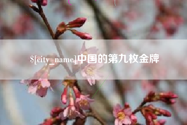 邵阳中国的第九枚金牌
