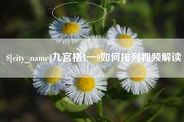 邵阳九宫格1一9如何排列视频解读