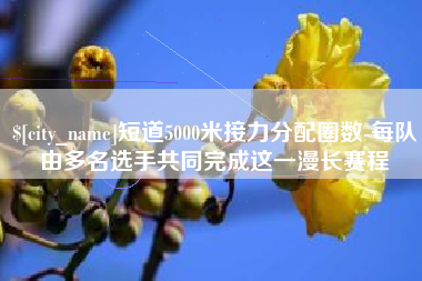 邵阳短道5000米接力分配圈数-每队由多名选手共同完成这一漫长赛程