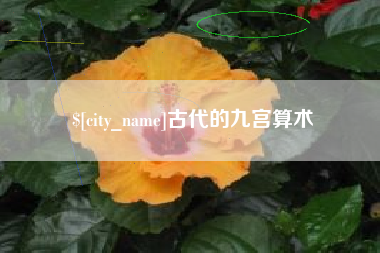 邵阳古代的九宫算术