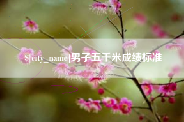 邵阳男子五千米成绩标准