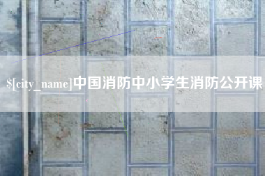 邵阳中国消防中小学生消防公开课