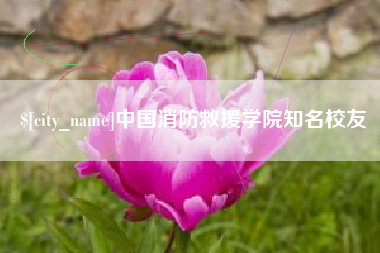 邵阳中国消防救援学院知名校友