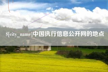 邵阳中国执行信息公开网的地点