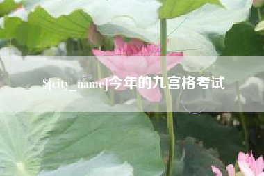 邵阳今年的九宫格考试