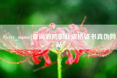 邵阳查询消防职业资格证书真伪网站