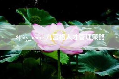 邵阳九宫格人才管理策略
