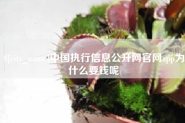 邵阳中国执行信息公开网官网app为什么要钱呢