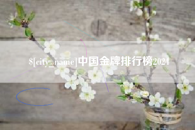 邵阳中国金牌排行榜2024