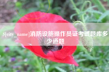 邵阳消防设施操作员证考试题库多少道题