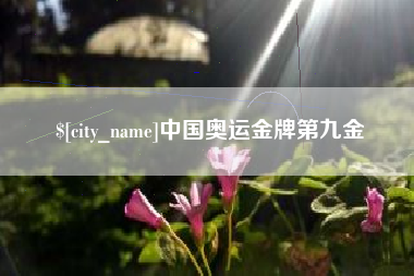邵阳中国奥运金牌第九金