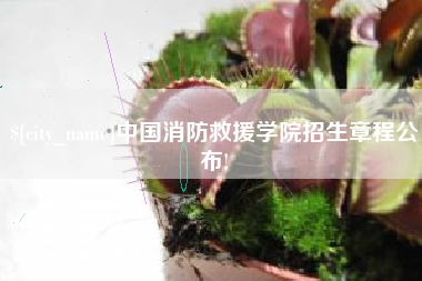 邵阳中国消防救援学院招生章程公布!